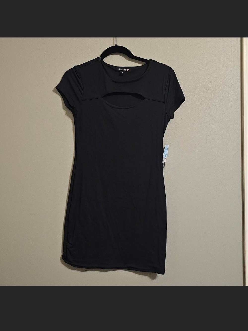 Justify Black Cutout Skin Tight Dress